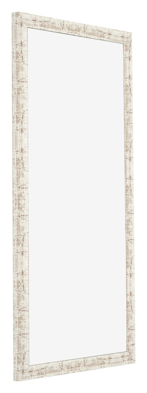 Fotolijst 30x60cm Wit Vintage MDF Bologna Voorzijde Schuin | Yourdecoration.nl