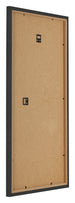 Fotolijst 30x60cm Zwart Houtnerf MDF Bologna Achterzijde Schuin | Yourdecoration.nl