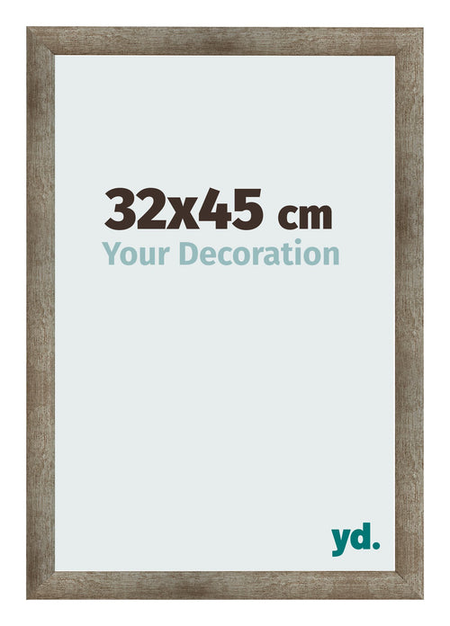 Fotolijst 32x45 cm Metaal Vintage MDF Bologna Voorzijde Maat | Yourdecoration.nl
