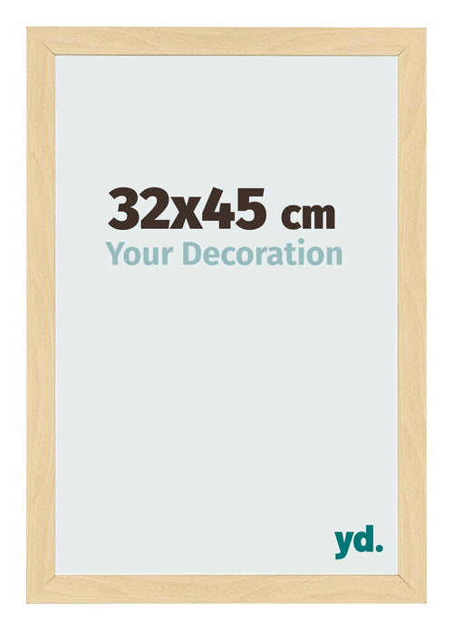 Fotolijst 32x45cm Beuken Decor MDF Bologna Voorzijde Maat | Yourdecoration.nl