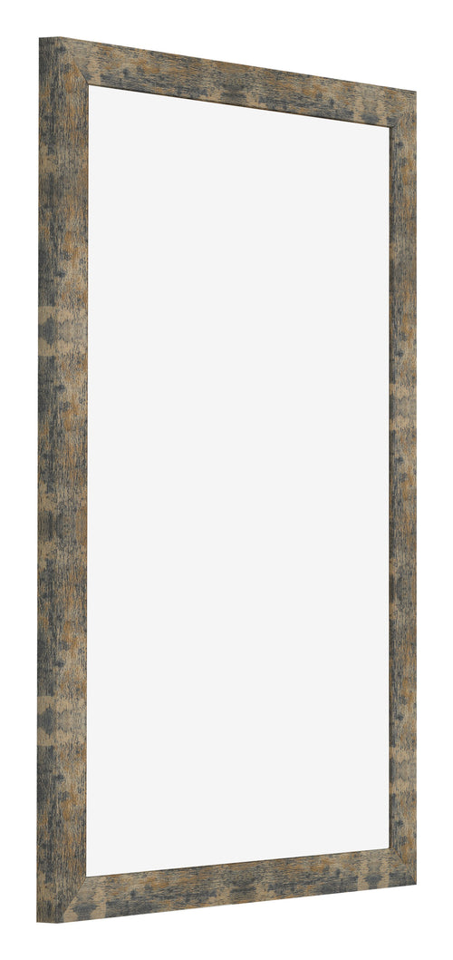 Fotolijst 32x45cm Blauw Goud Gemeleerd MDF Bologna Voorzijde Schuin | Yourdecoration.nl