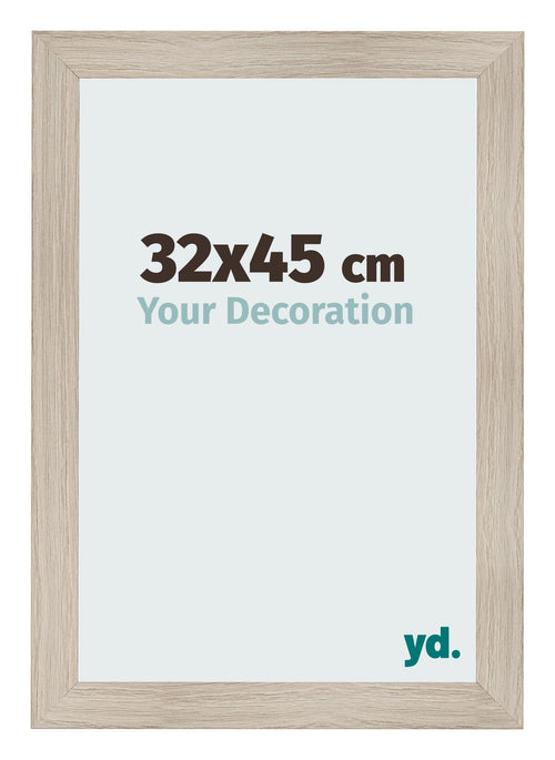 Fotolijst 32x45cm Eiken Licht MDF Pisa Voorzijde Maat | Yourdecoration.nl