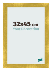 Fotolijst 32x45cm Goud Vintage MDF Pisa Voorzijde Maat | Yourdecoration.nl