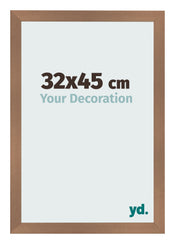 Fotolijst 32x45cm Koper Decor MDF Bologna Voorzijde Maat | Yourdecoration.nl