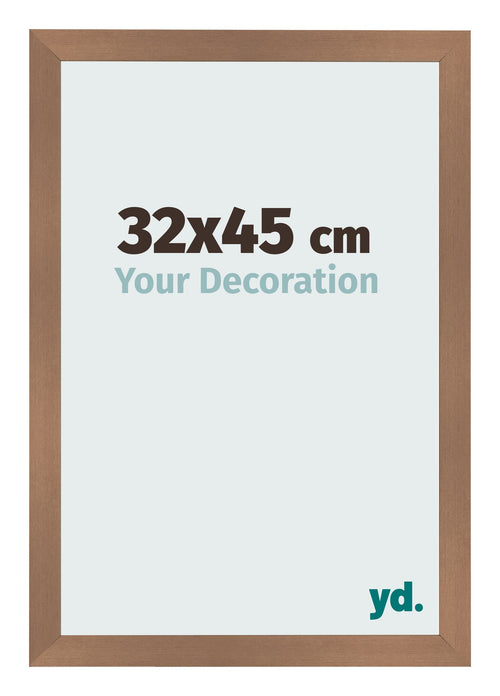 Fotolijst 32x45cm Koper Decor MDF Bologna Voorzijde Maat | Yourdecoration.nl