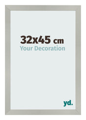 Fotolijst 32x45cm Zilver Mat MDF Bologna Voorzijde Maat | Yourdecoration.nl