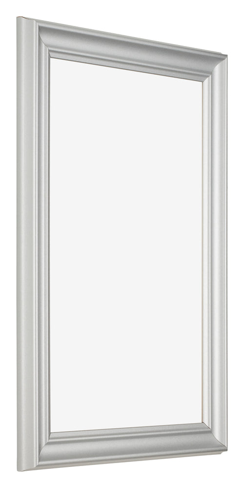 Fotolijst 32x45cm Zilver Mat MDF Lazio Voorzijde Schuin | Yourdecoration.nl