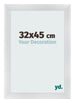 Fotolijst 32x45cm Zilver Mat MDF Pisa Voorzijde Maat | Yourdecoration.nl