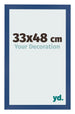 Fotolijst 33x48 cm Donkerblauw MDF Bologna Voorzijde Maat | Yourdecoration.nl