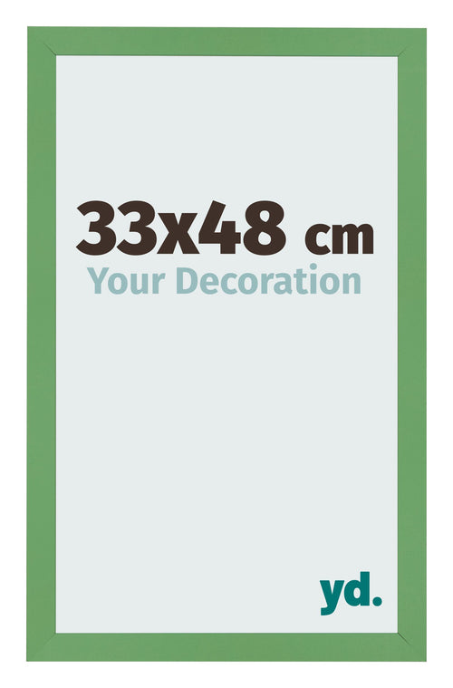 Fotolijst 33x48 cm Groen MDF Bologna Voorzijde Maat | Yourdecoration.nl