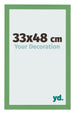 Fotolijst 33x48 cm Groen MDF Bologna Voorzijde Maat | Yourdecoration.nl