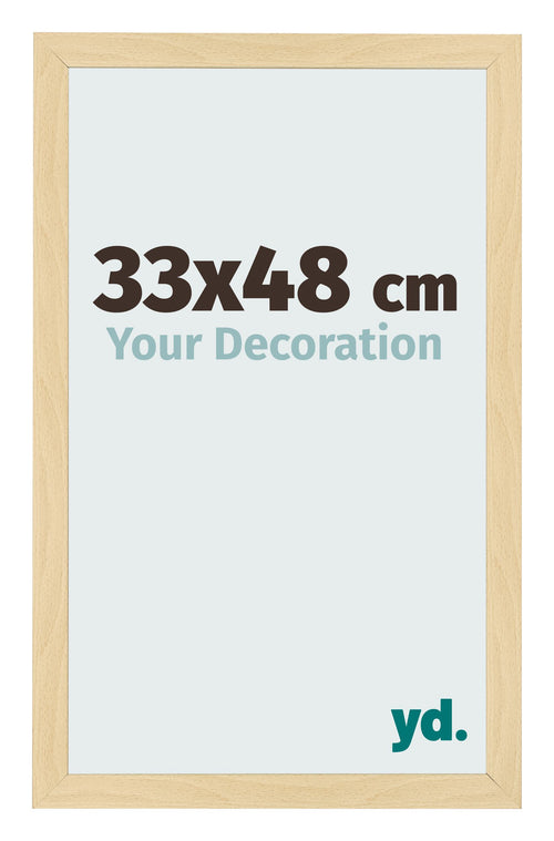 Fotolijst 33x48cm Beuken Decor MDF Bologna Voorzijde Maat | Yourdecoration.nl