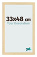 Fotolijst 33x48cm Beuken Decor MDF Bologna Voorzijde Maat | Yourdecoration.nl