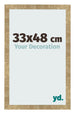 Fotolijst 33x48cm Goud Antiek MDF Bologna Voorzijde Maat | Yourdecoration.nl