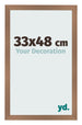 Fotolijst 33x48cm Koper Decor MDF Bologna Voorzijde Maat | Yourdecoration.nl