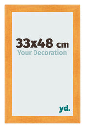 Fotolijst 33x48cm Oranje MDF Pisa Voorzijde Maat | Yourdecoration.nl