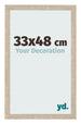 Fotolijst 33x48cm Sonoma Eiken MDF Bologna Voorzijde Maat | Yourdecoration.nl