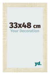 Fotolijst 33x48cm Sonoma Eiken MDF Pisa Voorzijde Maat | Yourdecoration.nl