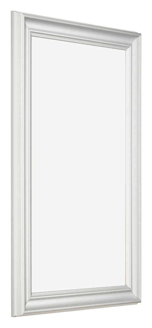 Fotolijst 33x48cm Wit Geveegd MDF Lazio Voorzijde Schuin | Yourdecoration.nl