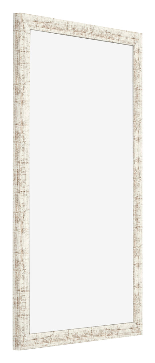 Fotolijst 33x48cm Wit Vintage MDF Bologna Voorzijde Schuin | Yourdecoration.nl