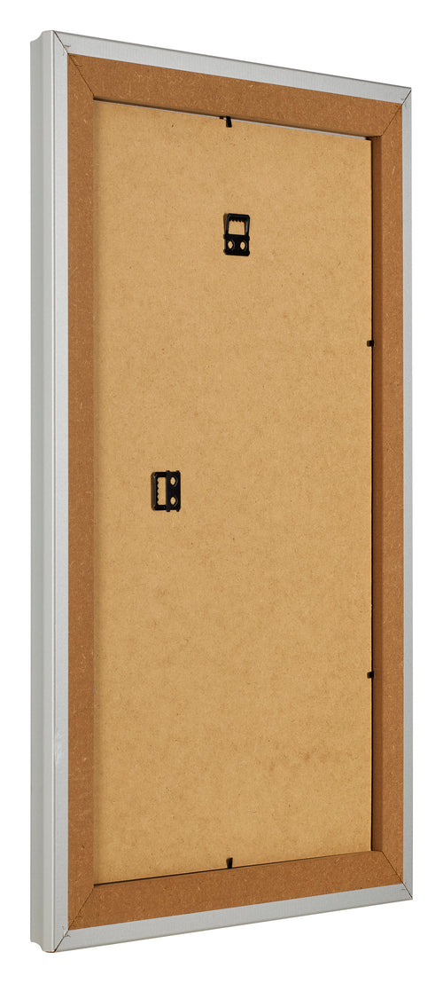 Fotolijst 33x48cm Zilver Mat MDF Lazio Achterzijde Schuin | Yourdecoration.nl