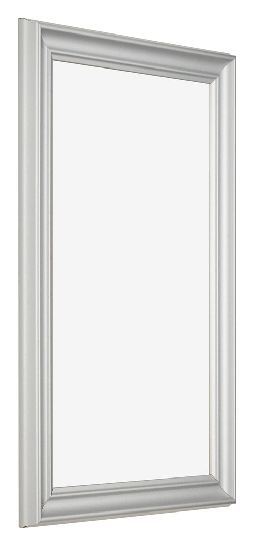 Fotolijst 33x48cm Zilver Mat MDF Lazio Voorzijde Schuin | Yourdecoration.nl