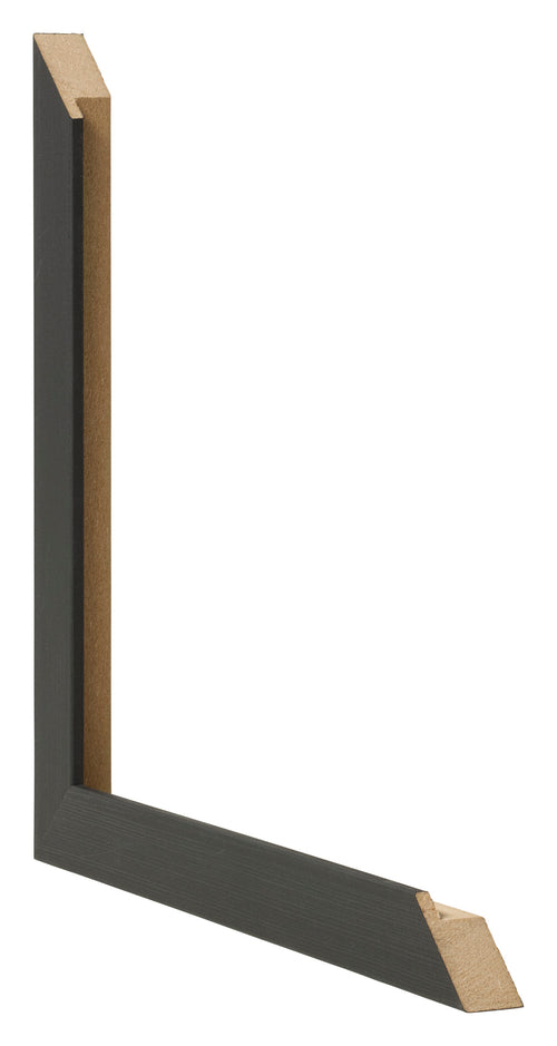 Fotolijst 33x48cm Zwart Houtnerf MDF Bologna Detail Doorsnede | Yourdecoration.nl