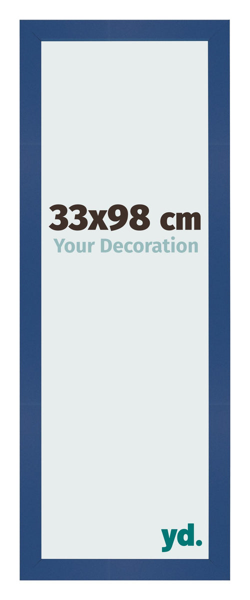 Fotolijst 33x98 cm Donkerblauw MDF Bologna Voorzijde Maat | Yourdecoration.nl