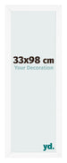 Fotolijst 33x98 cm Wit Mat MDF Bologna Voorzijde Maat | Yourdecoration.nl