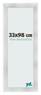 Fotolijst 33x98cm Aluminium Geborsteld MDF Pisa Voorzijde Maat | Yourdecoration.nl