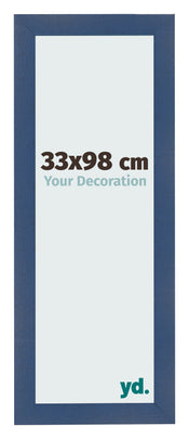 Fotolijst 33x98cm Donkerblauw Geveegd MDF Pisa Voorzijde Maat | Yourdecoration.nl