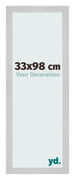 Fotolijst 33x98cm Edelstaal MDF Bologna Voorzijde Maat | Yourdecoration.nl