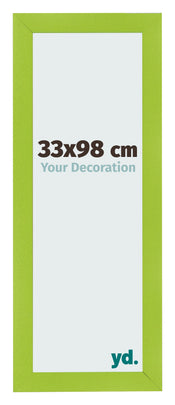 Fotolijst 33x98cm Groen MDF Pisa Voorzijde Maat | Yourdecoration.nl