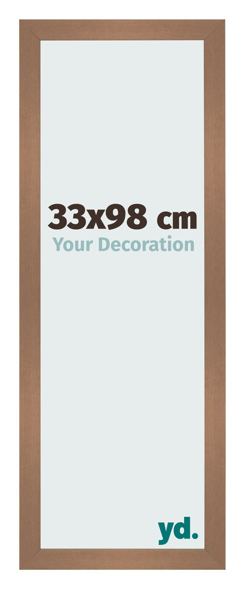 Fotolijst 33x98cm Koper Decor MDF Bologna Voorzijde Maat | Yourdecoration.nl