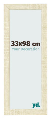 Fotolijst 33x98cm Sonoma Eiken MDF Pisa Voorzijde Maat | Yourdecoration.nl