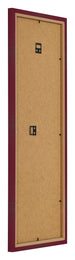 Fotolijst 33x98cm Wijnrood Geveegd MDF Bologna Achterzijde Schuin | Yourdecoration.nl