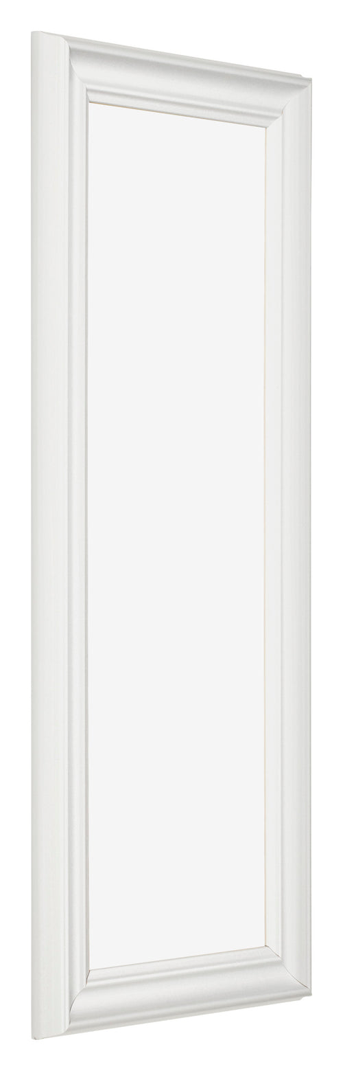 Fotolijst 33x98cm Wit Geveegd MDF Lazio Voorzijde Schuin | Yourdecoration.nl