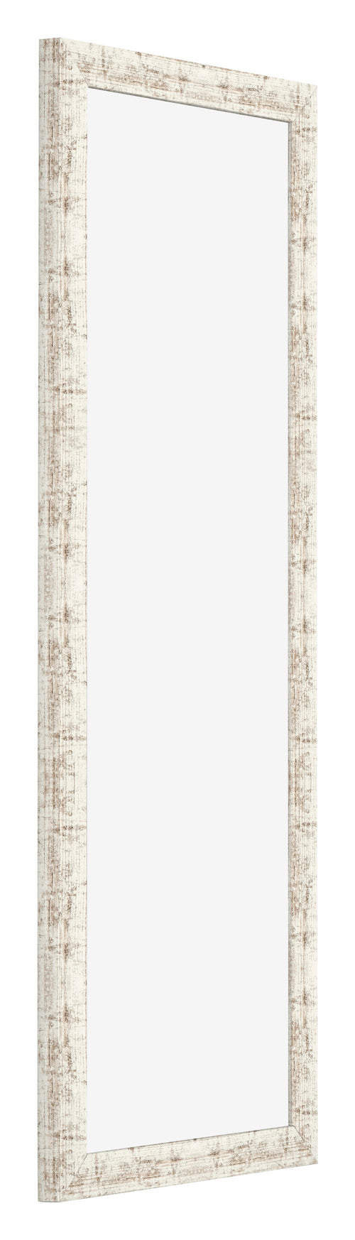 Fotolijst 33x98cm Wit Vintage MDF Bologna Voorzijde Schuin | Yourdecoration.nl
