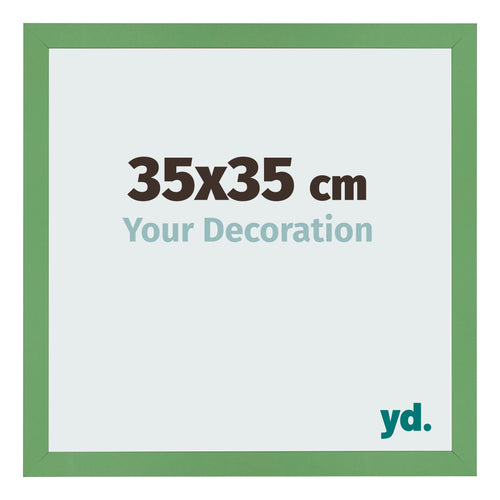 Fotolijst 35x35 cm Groen MDF Bologna Voorzijde Maat | Yourdecoration.nl