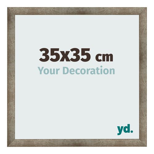 Fotolijst 35x35 cm Metaal Vintage MDF Bologna Voorzijde Maat | Yourdecoration.nl