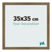Fotolijst 35x35cm Brons Decor MDF Bologna Voorzijde Maat | Yourdecoration.nl