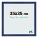 Fotolijst 35x35cm Donkerblauw Geveegd MDF Bologna Voorzijde Maat | Yourdecoration.nl