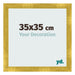 Fotolijst 35x35cm Goud Vintage MDF Pisa Voorzijde Maat | Yourdecoration.nl