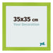 Fotolijst 35x35cm Groen MDF Pisa Voorzijde Maat | Yourdecoration.nl
