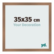 Fotolijst 35x35cm Koper Decor MDF Bologna Voorzijde Maat | Yourdecoration.nl