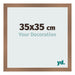 Fotolijst 35x35cm Koper Decor MDF Bologna Voorzijde Maat | Yourdecoration.nl
