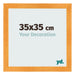 Fotolijst 35x35cm Oranje MDF Pisa Voorzijde Maat | Yourdecoration.nl