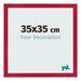Fotolijst 35x35cm Rood MDF Bologna Voorzijde Maat | Yourdecoration.nl
