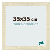 Fotolijst 35x35cm Sonoma Eiken MDF Pisa Voorzijde Maat | Yourdecoration.nl