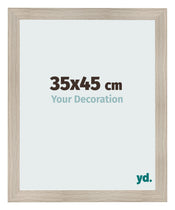 Fotolijst 35x45cm Eiken Licht MDF Pisa Voorzijde Maat | Yourdecoration.nl
